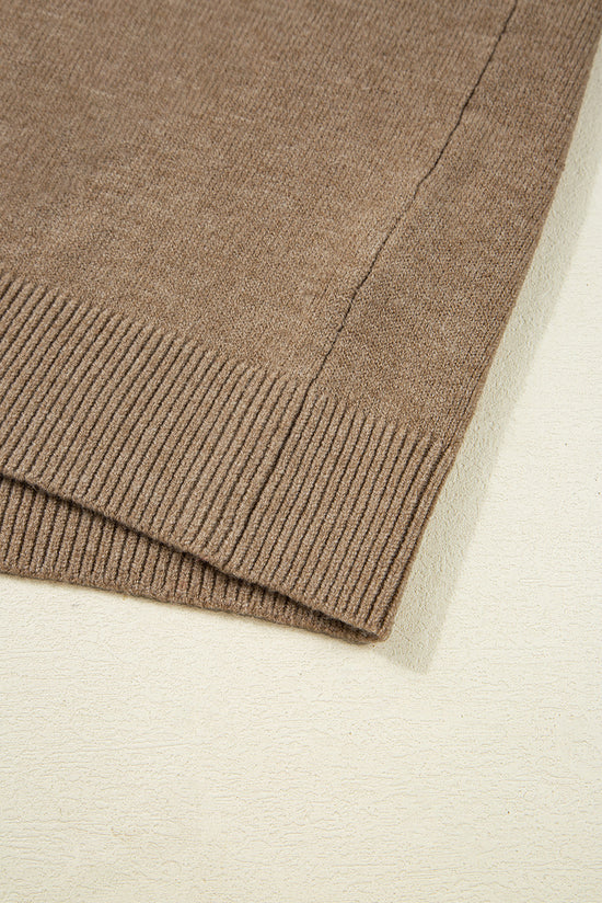 Maglione con manicotto a vescovo a bottino di cammello