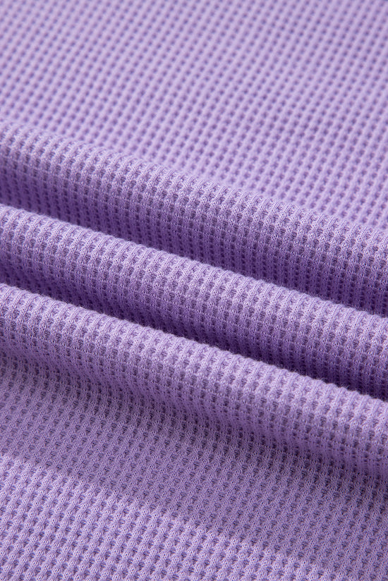 Tapa de textura de cuello en V de costura de costura expuesta blanca