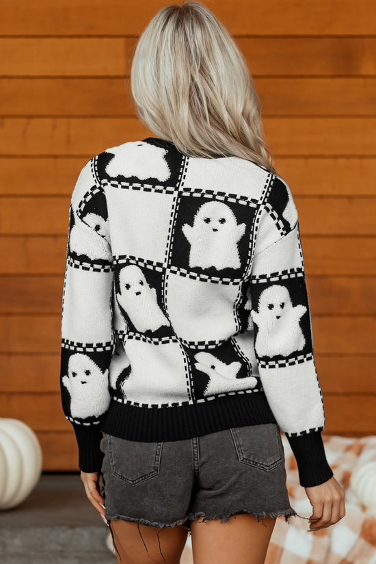 Magione di spalla a scacchi di Halloween Black Halloween