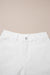 Sail Blue Shorts de jean de la taille haute de l'ourlet feston