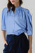 Camicia a manicotto a manicotto 3/4 a blu sky
