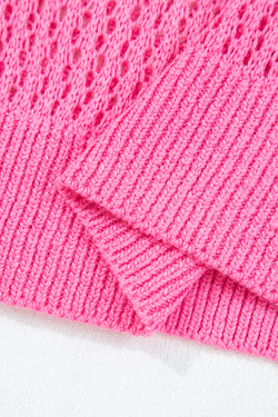 Sachet rosa decoração de arco doce e malhado de malha de malha de ombro