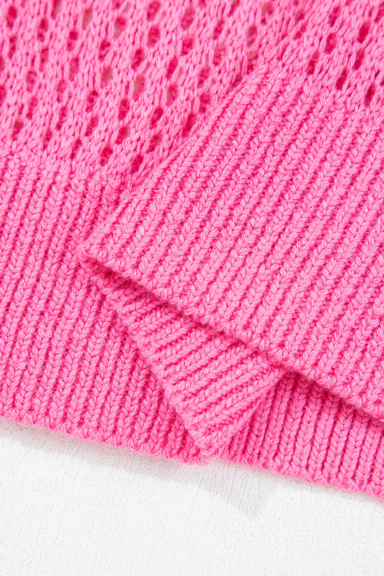 Sachet rosa decoração de arco doce e malhado de malha de malha de ombro