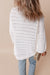 White Pointelle Knit Bracelet Sleeve Open Cardigan
