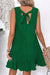 Ashleigh Blue Knot Sbope Back Ruffle Hem Mini Mini Vestido