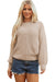 Pergamena con textura mista patchwork maglione a maniche soffice a maglia