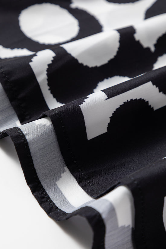 Black abstract Dot Flower Print Tank Toque