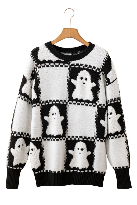 Magione di spalla a scacchi di Halloween Black Halloween