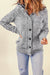 Cardigan con cappuccio con cappuccio a maniche lunghe rosse infuocate