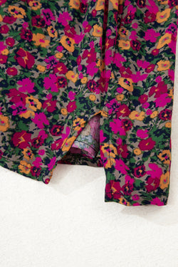 Rose boho tiras con tiras camiseta de tanque floral