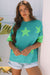 Camiseta de gran tamaño de la estrella de mezclilla de mezclilla de mezclilla aruba