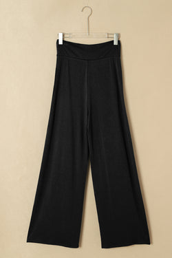 Pantalon détendu à la taille de la taille nouée nouée