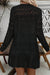 Crochet nero vuoto Open Open Front Cardigan