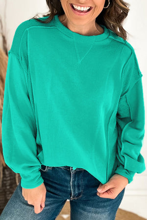 Sudadera de metal de colmillo de empalme verde menta