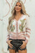 Cardigan con maglione anteriore abbottonato di cactus al deserto di albicocche