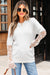 Significa per patchwork a manica in pizzo beige finto maglione fuzzy