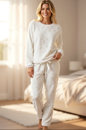 LEOPARD GRITO LEOPARDO TEXTURADO FIT FLOECE SOBUNY SET