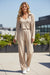 Oatmeal 3-Piece Cozy Knit Lounge Set
