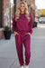 Long Sleeve Pullover and Jogger Pants Lounge Set