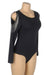 Black Diamond Chain Tassel Long Sleeve Bodysuit