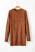 Robe de pull en vrac en tricot de câble à café