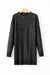 Robe de pull en vrac en tricot de câble à café