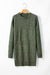 Robe de pull en vrac en tricot de câble à café