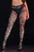 Black Sexy Vine Flower Fishnet Pantyhose