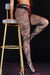 Black Sexy Vine Flower Fishnet Pantyhose