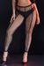 Black Sexy Fishnet Vertical Striped Pantyhose