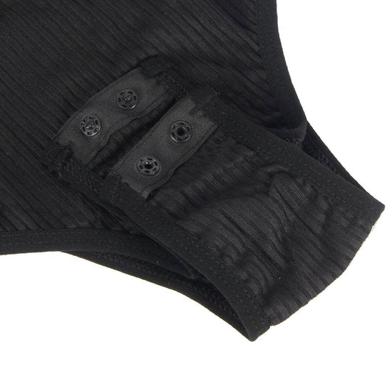 Black Eyelashes Lace Horn Sleeve Teddy