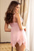 New Pink or purple Flower Decoration Loose Comfortable Babydoll