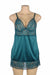 Green Lace Floral Back Closure with Hook and Eye Sexy Babydoll