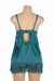 Green Lace Floral Back Closure with Hook and Eye Sexy Babydoll