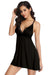 Sexy Modal Lace Deep V Neck Suspender Nightdress