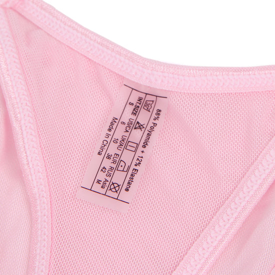 Pink Sexy Lace Ruffled Suspender Nightdress