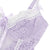 Purple Sexy Lace Ruffled Suspender Nightdress