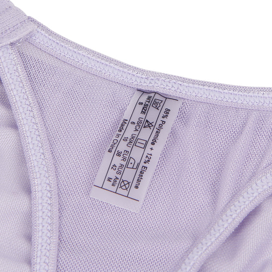 Purple Sexy Lace Ruffled Suspender Nightdress