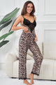 Sexy Leopard Lace Suspender Pajama Set