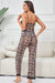 Sexy Leopard Lace Suspender Pajama Set
