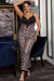 Sexy Leopard Lace Suspender Pajama Set