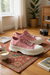 Scarpe in tela a blocchi di colore leopardo multicolore