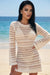 ✨ IVORY GLOW – The sensual crochet beach dress