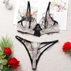 Secret Bloom Lingerie Set 🖤✨
