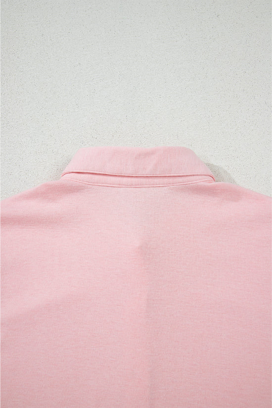 Ensemble de salon en tricot confortable en rose clair 3 pièces en rose clair