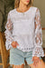 Camicetta per manica a mesh ricamato beige