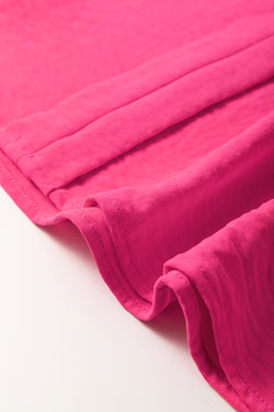 Paja amarilla color sólido sólido muescas muesca v cuello blusa
