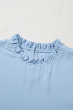 Myosotis Frilly rotonde a mezza camicetta a mezza manica