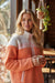 Naranja Colorblock Half Zipper Stand Neck Sherpa Sweatshirt