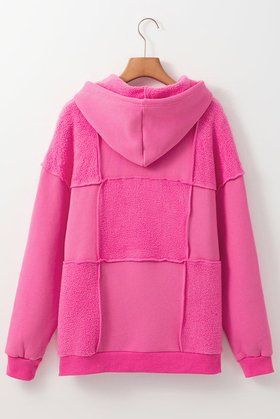 Pitaya Pink Mineral Wash Terry Pathwork Drawstring Holdie
